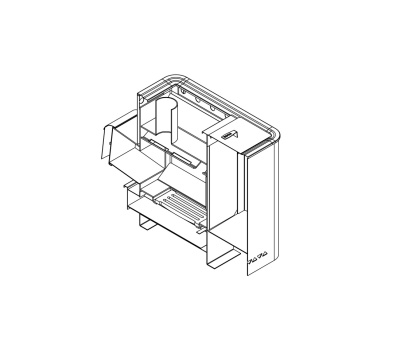 Печь банная СИБИРЬ со встроенным баком 50 л. (НМК)4