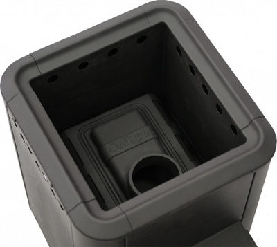 Печь банная Сибирь 15, чугунная дверка с выносным топочным каналом...4