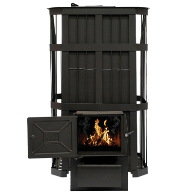 Печь банная СИБИРЬ с закрытой каменкой (возможность установки бокового теплообменника) (НМК)3