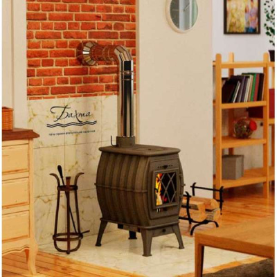 Печь-камин отопительно-варочная Бахта2